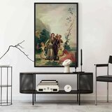  Slika - Francisco Goya – Spring or the Flower Seller 60x90 U crnom drvenom okviru | shoptok.hr