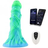 HiSmith WDA029-M Wildolo Glow-in-the-Dark Liquid Silicone Vibrating Dildo with Remote & App 20.8cm Cene