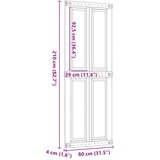  Vrata staje Corona Medeno Smeđa 80 x 210 cm Masivna borovina | shoptok.hr