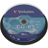  CD-R 700/80 52X SPINDL EXTRA PROTECTION PK10 VERBATIM 43437 Cene