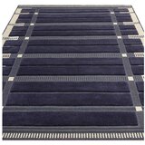 Asiatic Carpets Temno modra/bež ročno tkana volnena preproga 120x170 cm – | Shoptok.si