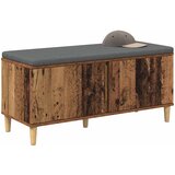  Klupa za hodnik s jastukom Staro drvo 100 x 38 x 46 cm | shoptok.hr