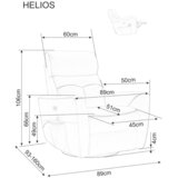 Molarem Home fotelja Helios - siva | shoptok.hr