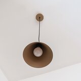  visilica na lanku ETNA II 1xE27/15W/230V, prečnik 18,5 cm, bež | Eponuda.com