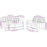  2-dijelni set sofa s jastucima tamnosivi od tkanine | shoptok.hr