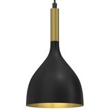  Luster na sajli NOAK 1xE27/15W/230V crna/zlatna | Eponuda.com