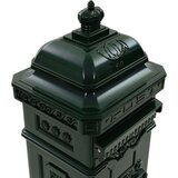  stoječi poštni nabiralnik starinski stil aluminij zelene barve | Shoptok.si