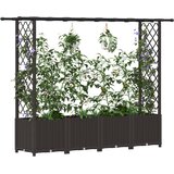  Povišeni krevet s mrežom i krovom Smeđa 203 x 40 x 138 cm PP | shoptok.hr