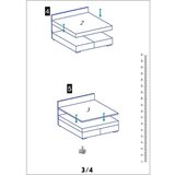 Bessagi Home Postelja Boxspring Florin, Siva, 140x200 | Shoptok.si