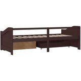vidaXL trosjed/ležaj s ladicama tamnosmeđi 90 x 200 cm od borovine | shoptok.hr
