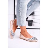 Boto Leather Ballerinas With Decorative Stones Gold Crystal | Shoptok.si