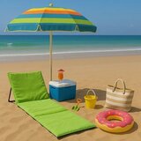 LemonPlanet Sklopiva ležaljka za plažu 140x39cm/ zelena Cene