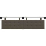  Držeće uzglavlje Zidne Lažna koža - Sivi 160 cm bez LED | shoptok.hr