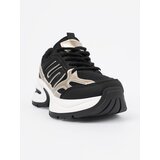 Shelvt Black women's sneakers with gold inserts | shoptok.hr
