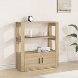 vidaXL Komoda sonoma hrast 80x30x90 cm inženirski les | Shoptok.si