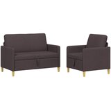  Set sofe s pohranom 2 pcs Tamno smeđa Poliester | Eponuda.ba