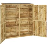 vidaXL vrtna lopa za orodje 163x50x171 cm trdna borovina | Shoptok.si