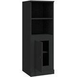  Visoka crna 36x35,5x103,5 cm konstruirano drvo | shoptok.hr