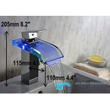 EYN LED armatura za kopalnico MF313 | LED kopalniška pipa s slapom | Shoptok.si