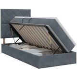  Krevet s madracem i skladištem Tamnosiva 100 x 200 cm Baršun | shoptok.hr