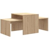  Komplet klubskih mizic sonoma hrast 100x48x40 cm iverna plošča, (20625314) | Shoptok.si