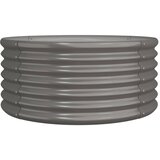  Vrtna sadilica od pocinčanog čelika 80 x 80 x 36 cm siva | Eponuda.com
