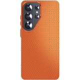 AVIZAR Etui za Galaxy S26 Ultra videz aramida združljiv Qi2 / MagSafe / PixelSnap, Oranžna, (5000274927) | Shoptok.si