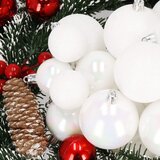  Set Božićnih Kuglica Bijele Boje - 30 Komada (4 / 5 / 6 cm) | shoptok.hr