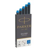 Parker Črnilni vložek Quink, pralen, moder, 5 kosov Cene