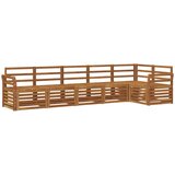  Set vanjskih sofa 6 kom. Prirodna Poliester Bijela 308 x 130,5 x 73 cm | shoptok.hr