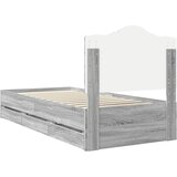  Krevetna konstrukcija Sivi Sonoma 90 x 190 cm Inženjersko Drvo | shoptok.hr