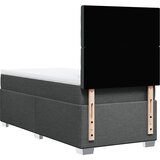  Krevet s oprugama i madracem tamnosivi 90x200 cm od tkanine | shoptok.hr