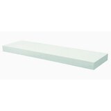  Zidna polica 80X23X5 CM BIJELA NEVIDLJIVI NOSAČI | shoptok.hr