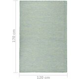 Vanjski tepih ravnog tkanja 120 x 170 cm tirkizni | shoptok.hr