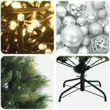  Umjetno božićno drvce s kuglicom 120 cm 150 LED lampica | shoptok.hr