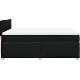  Krevet s oprugama i madracem crni 140x200 cm od tkanine | shoptok.hr
