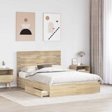  s od storage Sonoma hrast 140 x 190 cm Konstruirano drvo | shoptok.hr