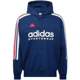 ADIDAS SPORTSWEAR Sportska sweater majica plava / crvena / bijela