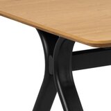 Actona Jedilna miza z mizno ploščo v hrastovem dekorju 100x200 cm Bristol – | Shoptok.si