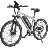 ESKUTE Električno gorsko kolo M100 27,5" 250 W 36 V 10,4 Ah odstranljiva baterija - srebrna, (21960243) | Shoptok.si