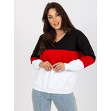 RELEVANCE Sweatshirt-RV-BL-8377.89-black-red Cene