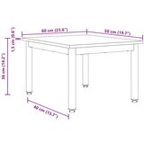  Stolić za kavu Dimni hrast 60 x 50 x 36 cm Konstruirano drvo | shoptok.hr