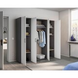 Rauch Möbel OMARA S KLASIČNIMI VRATI, siva, bela | Shoptok.si