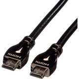 Roline HDMI priključni kabel 20.00 m 11.04.5687 dvostruko zaštićen crna [1x muški konektor HDMI - 1x muški konektor HDMI Cijene