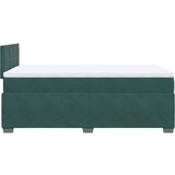 vidaXL Box spring krevet s madracem tamnozeleni 120x200 cm baršunasti | shoptok.hr