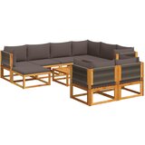  The Living Store Vrtna sedežna garnitura 10-delna z blazinami trden akacijev les - Vrtna Sedežna Garnitura, (21461590) | Shoptok.si