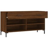  Klupa za cipele smeđa boja hrasta 102x35x55cm konstruirano drvo | shoptok.hr