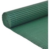 vidaXL dvostrana vrtna ograda PVC 90 x 500 cm zelena | shoptok.hr