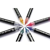 Pentel kist Dual Metallic crno-crveni 5 kom | shoptok.hr