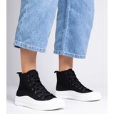 Gemre Black high platform sneakers Guerrino Cene